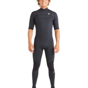 T-shirt à manches courtes zippé pour homme Billabong ABSOLUTE NATURAL GBS 2 mm