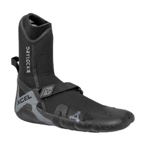 Bottes rondes à orteils en cuir XCEL DRYLOCK Celliant de 5 mm, noires