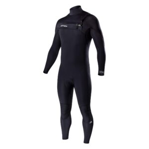 Combinaison Attica OMEGA 3/2mm à fermeture éclair poitrine - NOIR / ARGENT