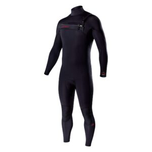 Combinaison Attica OMEGA Zip poitrine 3/2mm - NOIR / ROUGE